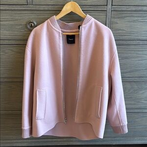 Theory Pink Blazer Modern Cocoon Silhouette